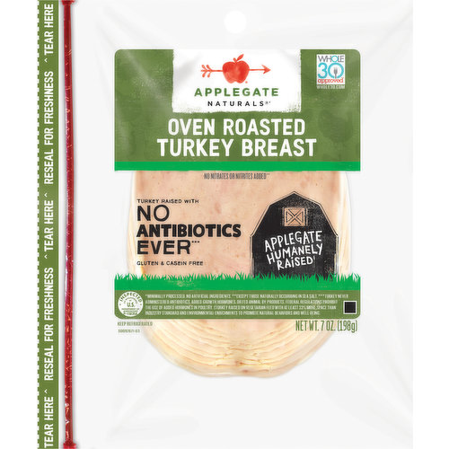 Applegate Naturals Turkey Breast, Oven Roasted