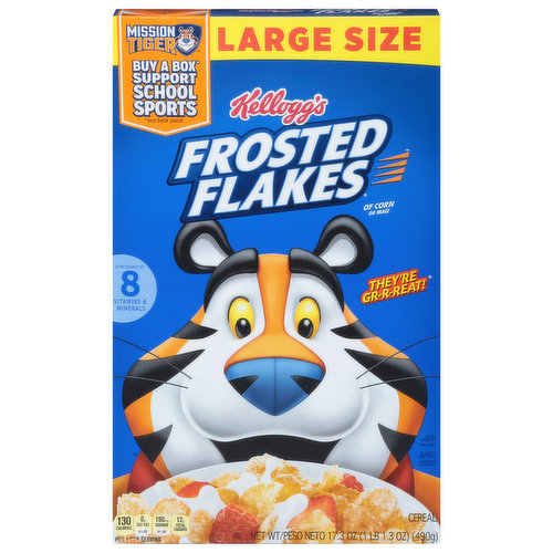 Frosted Flakes Cereal, Corn, Large Size