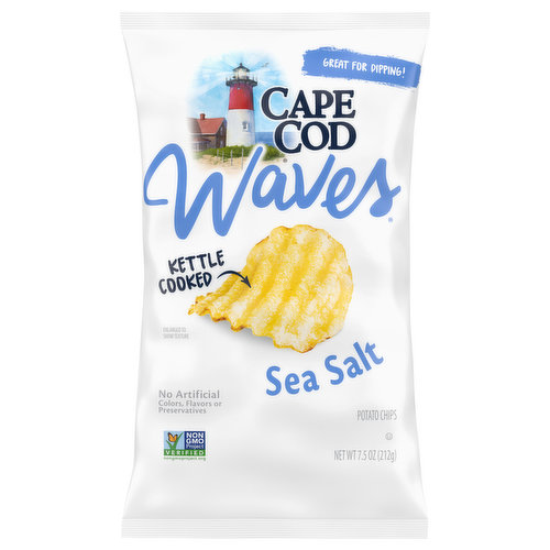 Cape Cod Potato Chips, Sea Salt, Kettle Cooked