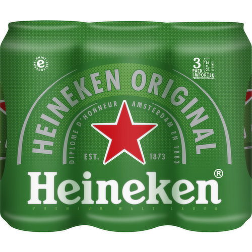 Heineken Beer, Original, 3 Pack