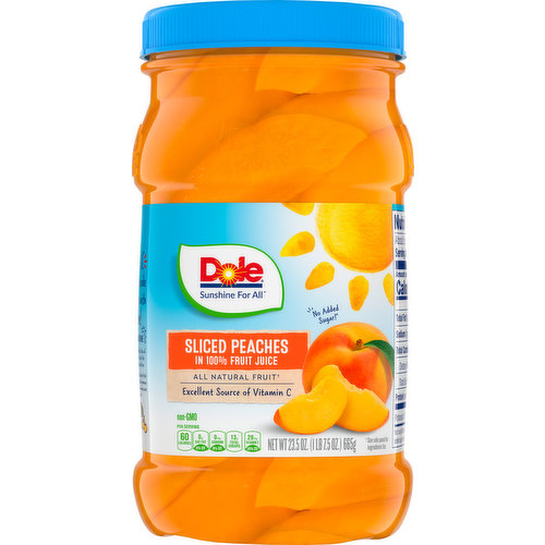 Dole Peaches in 100% Fruit Juice, Sliced - King Kullen