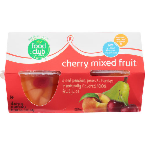 Food Club Cherry Mixed Fruit