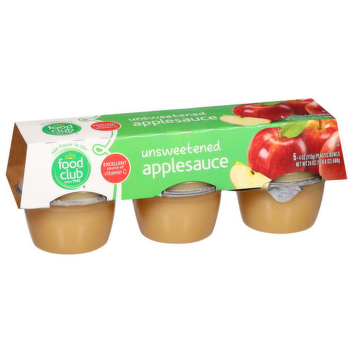 Food Club Applesauce, Unsweetened