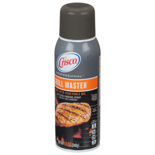 Crisco Professional No-Stick Cooking Spray Grill Master 12 Ounce