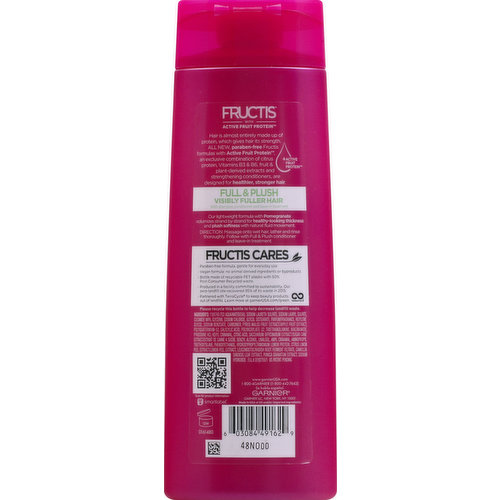 Hair Plush, Fine, Fructis Shampoo, Flat Fortifying, Full &