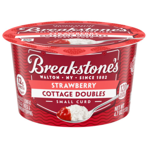 Breakstone's Cottage Cheese, Lowfat, 2% Milkfat, Small Curd, Strawberry