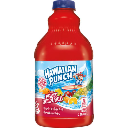 Hawaiian Punch Flavored Juice Drink, Fruit Juicy Red