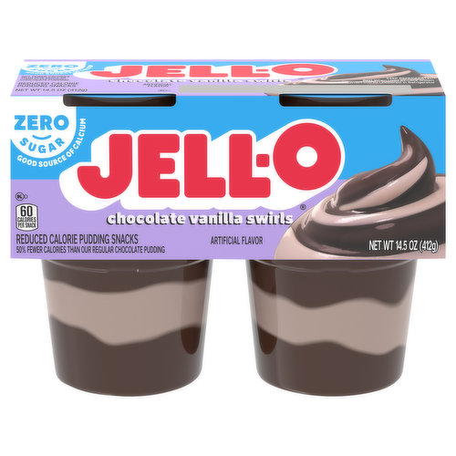 Pudding Snacks, Reduced Calorie, Chocolate Vanilla Swirls