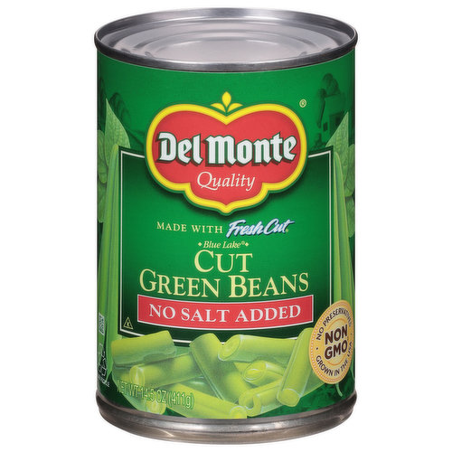 Del Monte Green Beans, No Salt Added