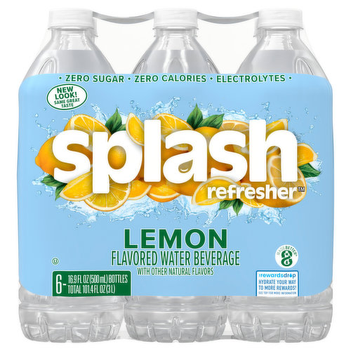 Splash Water Beverage, Lemon