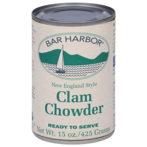 Bar Harbor Clam Chowder, New England Style