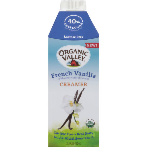 Organic Valley Creamer, Soy, French Vanilla, Creamers
