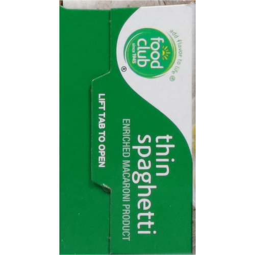 Food Club Spaghetti, Thin