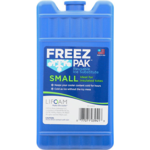 Freez Pak Ice Substitute, Reusable, Small