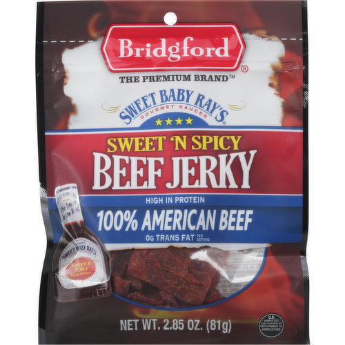 Bridgford Beef Jerky, Sweet 'N Spicy