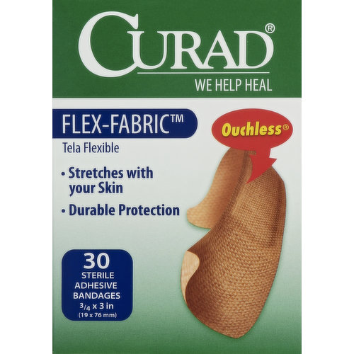 CURAD Bandages, Sterile, Adhesive, Flex-Fabric