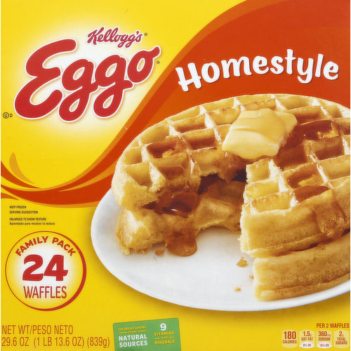 Eggo Waffles, Homestyle, Family Pack