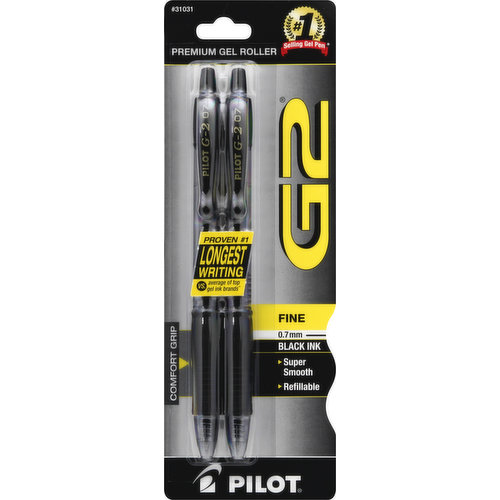 Pilot Pen, Black Ink, Fine, 0.7 mm, 31031