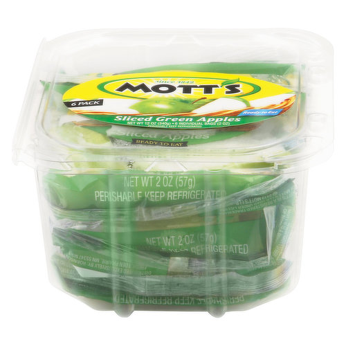 Mott's Sliced Green Apples Snack Packs, 6 pk./2 oz.