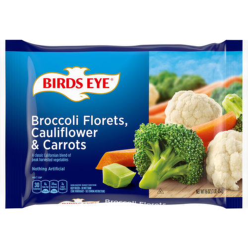 Birds Eye Broccoli Florets, Cauliflower & Carrots