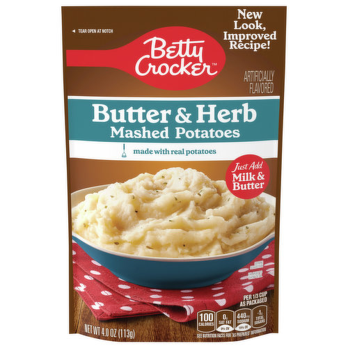Betty Crocker Mashed Potatoes, Butter & Herb