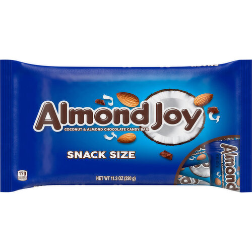 Almond Joy Candy Bar, Coconut & Almond Chocolate, Snack Size