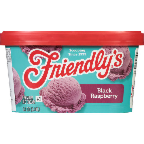 Friendly's Ice Cream, Premium, Black Raspberry