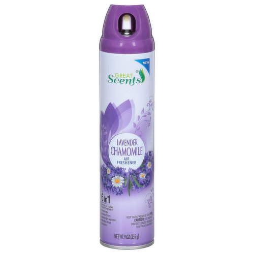 Great Scents Air Freshener, Lavender Chamomile, 6 in1