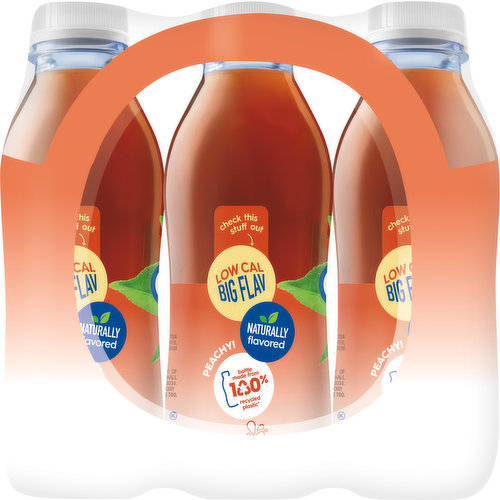 Snapple Zero Sugar Peach Tea, 16 fl oz recycled plastic bottle (Pack of 12)