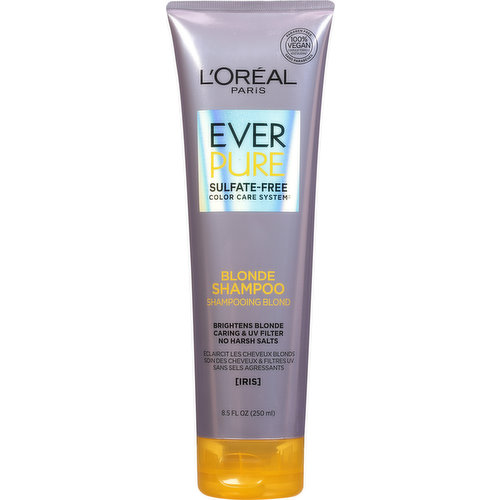 L'Oreal Shampoo, Blonde, Sulfate-Free, Iris