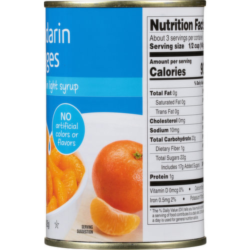 Golden Star Mandarin Oranges in Light Syrup, 4oz Cups, 20 Count