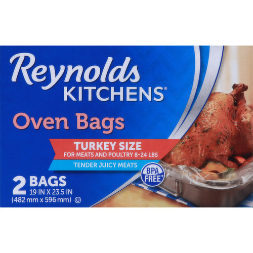 Reynolds Kitchens Turkey Oven Bags, 19 x 23.5 inches, 2 Count