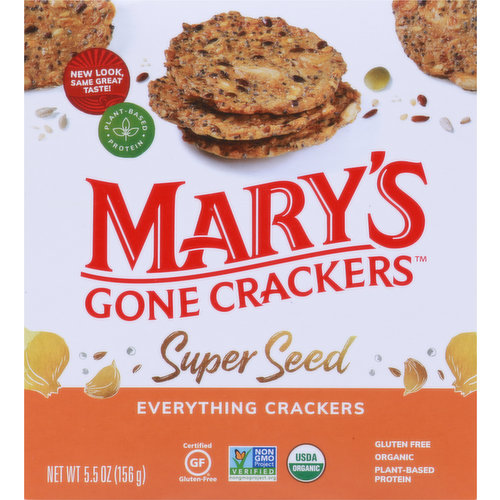 Mary's Gone Crackers Crackers, Everything, Super Seed