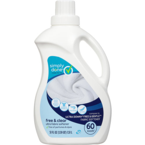 Simply Done Fabric Softener, Ultra, Free & Clear