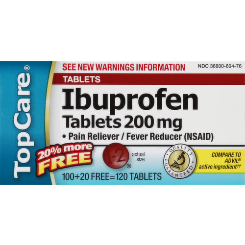 TopCare Ibuprofen, 200 mg, Tablets