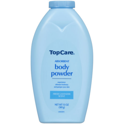 TopCare After Shower Absorbent Body Powder, Fresh Lavender Scent