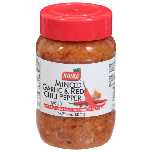 Badia Garlic & Red Chili Pepper, Minced