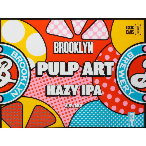 Brooklyn Beer, Hazy IPA, Pulp Art, 12 Pack