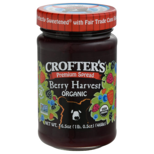 Crofter's Spread, Organic, Premium, Berry Harvest