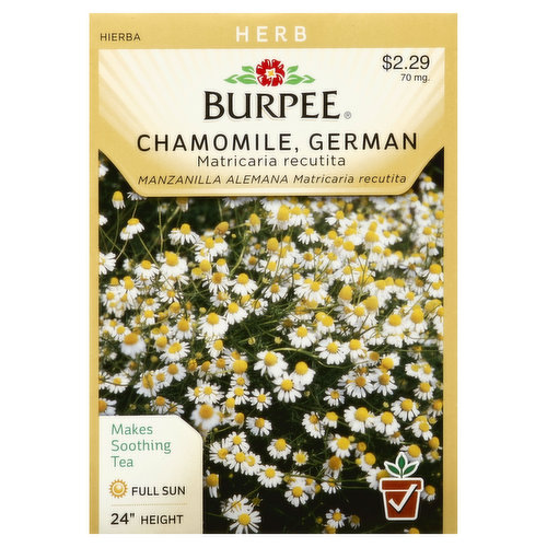 Burpee Seeds, Chamomile, German