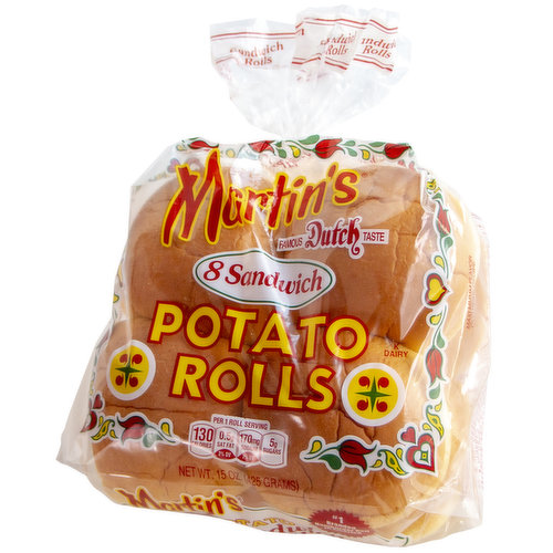 Martins Potato Rolls, Sandwich - King Kullen