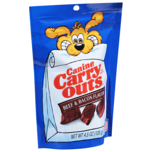 Canine Carry Outs Dog Snacks, Beef & Bacon Flavor