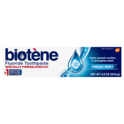 Biotene Toothpaste, Fresh Mint, Fluoride