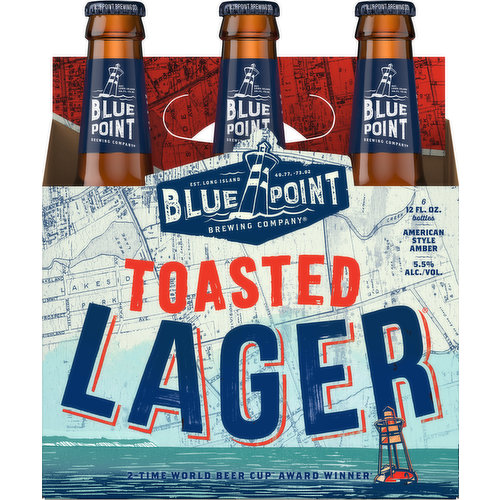 Blue Point Beer, Toasted Lager, American Style Amber