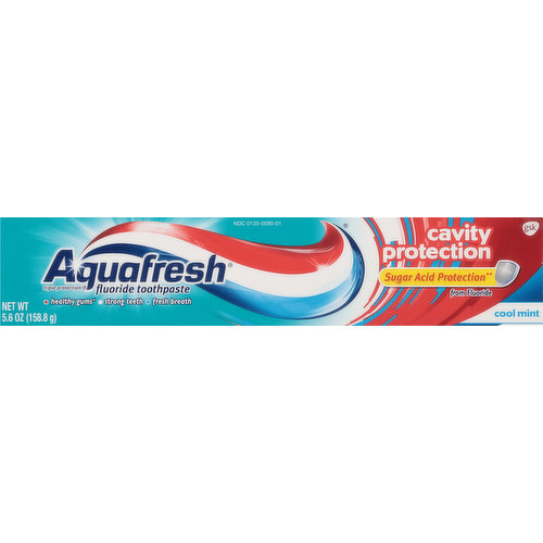 Aquafresh Toothpaste, Fluoride, Cavity Protection, Cool Mint