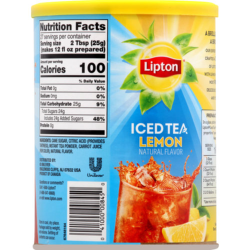 Lipton Iced Tea Mix Lemon