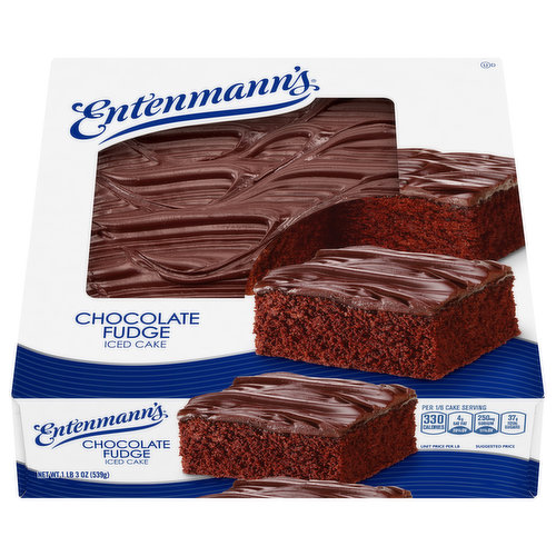 Entenmann's Cake, Chocolate Fudge, Iced