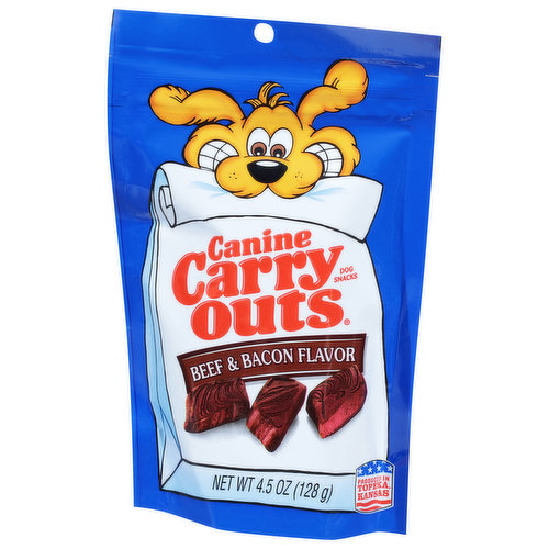 Canine Carry Outs Dog Snacks, Beef & Bacon Flavor