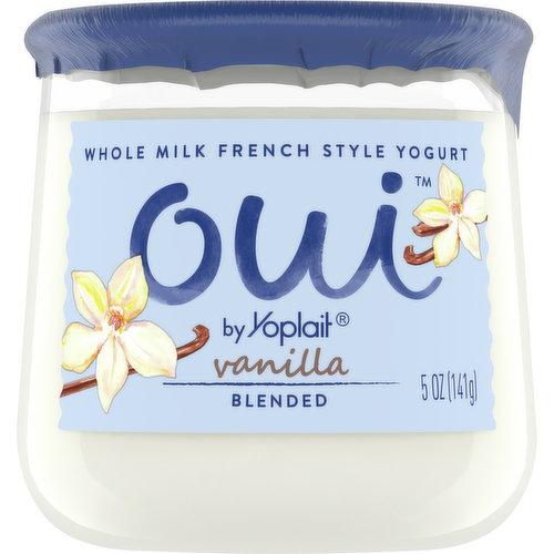 Lot of 6 Empty OUI Yogurt Glass Jars 5 oz 141g