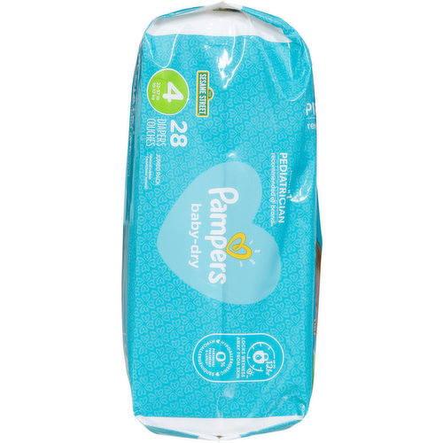 Pampers, Baby Dry, Langes, Taille 4, Mega pack, 86 pc